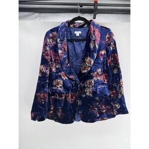 Sundance Rose Garden floral velvet blazer
